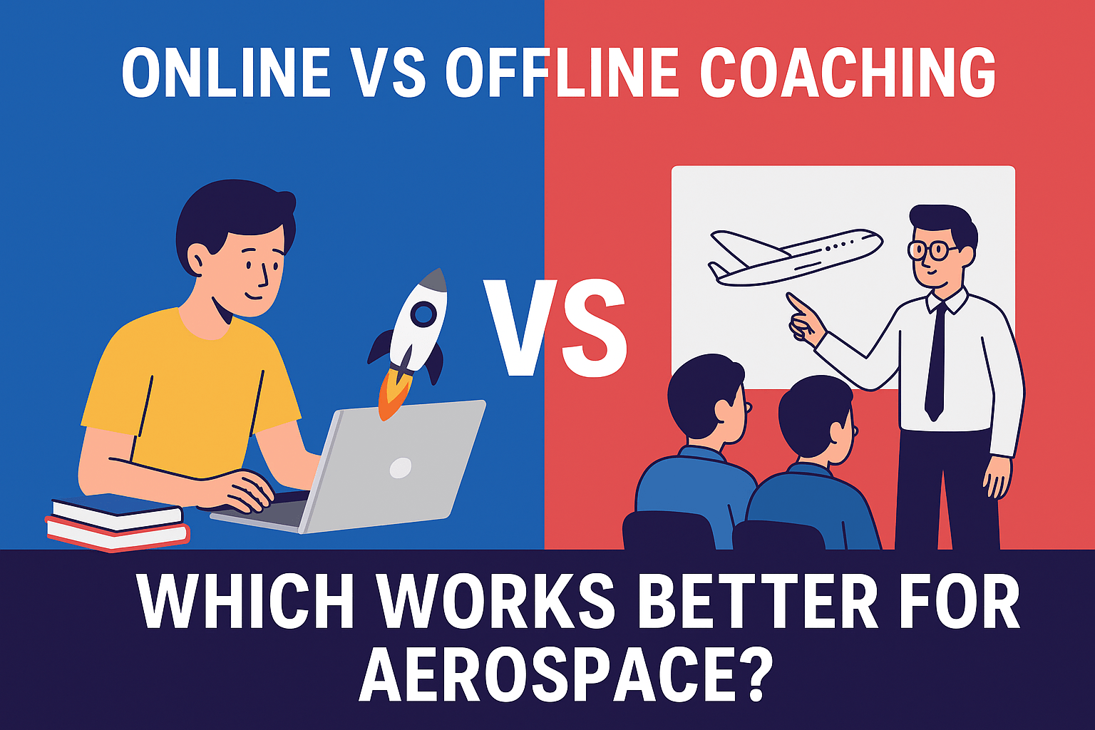 Comparison of online vs offline coaching for GATE Aerospace with Goodwill Gate2IIT